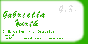 gabriella hurth business card